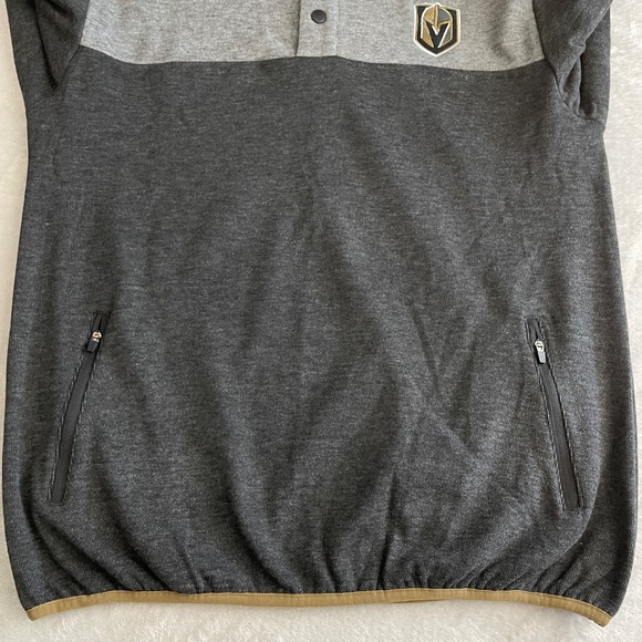 Las Vegas Golden Knights Station Casinos Sweatshirt 1/4 Button Snap Adult Large - Picture 9 of 12
